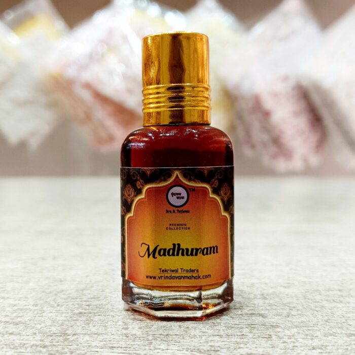 Madhuram Roll On Attar By Vrindavan Mahak | Javadhu Inspired | Long Lasting Fragrance | 12ml | Alcohol Free Scent - Image 1