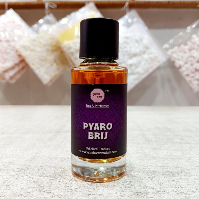 Pyaro Brij Perfume by Vrindavan Mahak – 50 ml Floral Fruity Fragrance with Amber and Musk Finish - Image 1