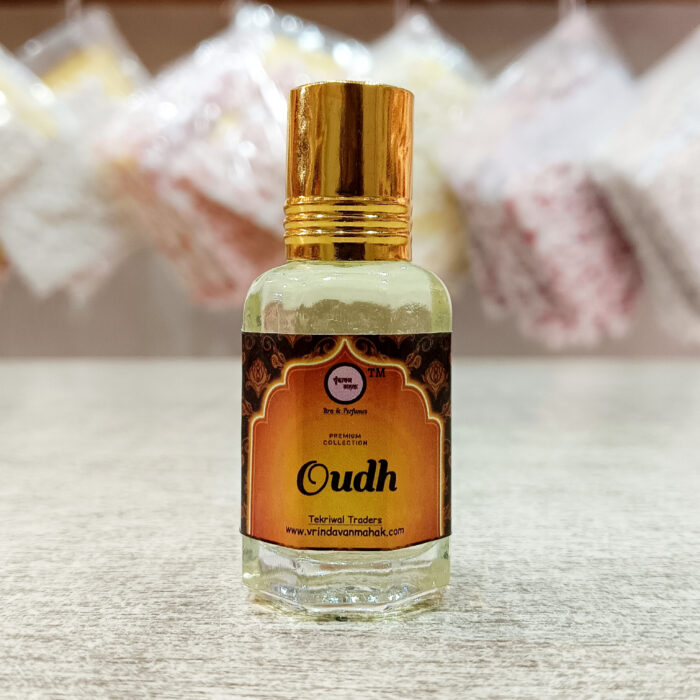 Oudh Roll On Attar By Vrindavan Mahak | Deep Woody Oud Fragrance | Long Lasting Roll On | Alcohol Free | 12ml - Image 1