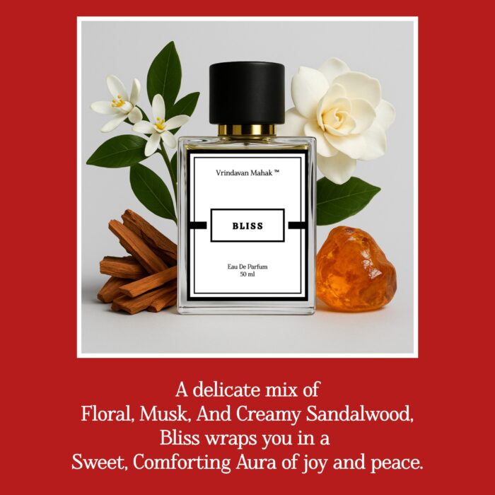 Bliss Perfume By Vrindavan Mahak - Soft Sweet Gardenia Musk - Image 2