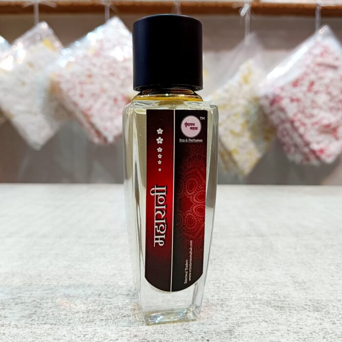 Maharani Perfume by Vrindavan Mahak – Elegant Blend of White Musk, Lotus, Amber, Oudh, Rose & Fruits - Image 1