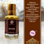 Madhavam Roll On Attar by Vrindavan Mahak – Saffron, Oudh, Fruits, Sandal & Florals in Soft Aroma - Image 2