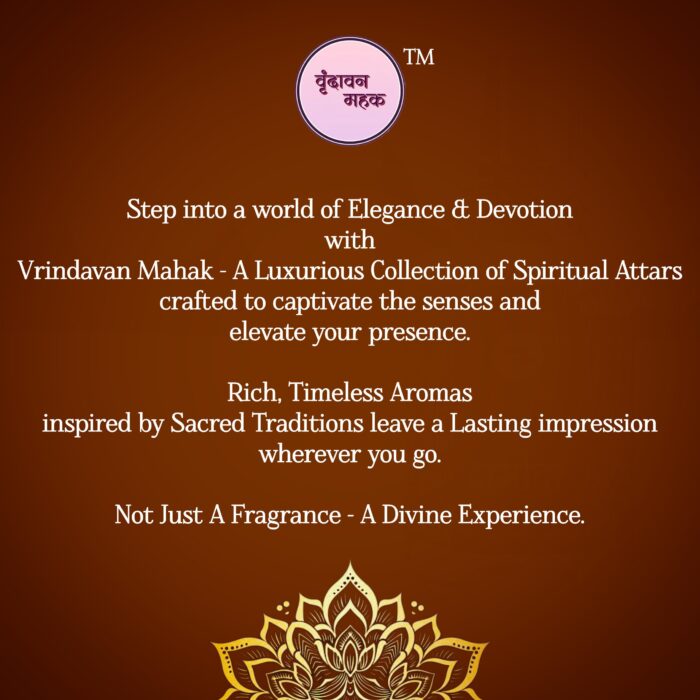 Sudhakar Roll On Attar by Vrindavan Mahak – Amber, White Musk, Rose & Sandal in Warm Musky Scent - Image 4