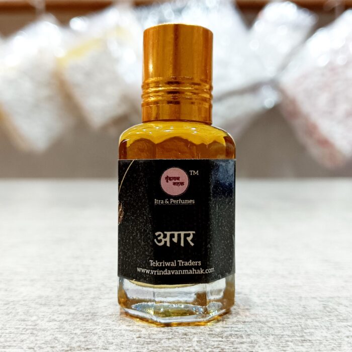 Agar Roll On Attar by Vrindavan Mahak – Deep, Woody, Long Lasting Fragrance for Pooja and Daily Rituals - Image 1