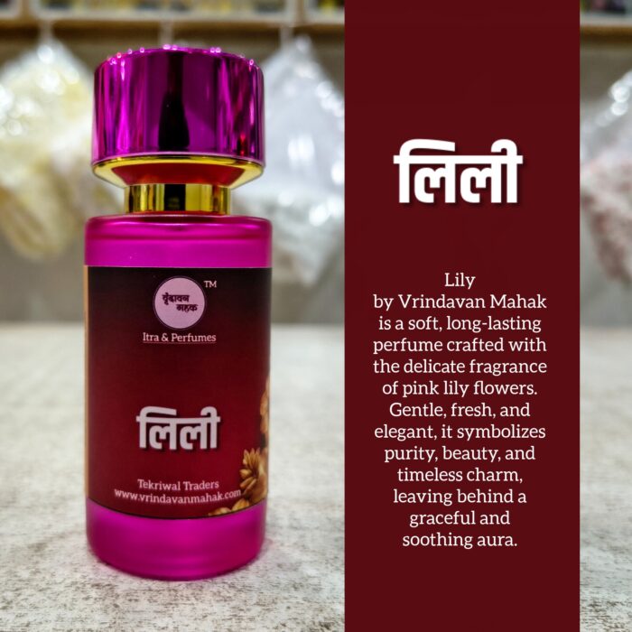 Vrindavan Mahak Lily Perfume – Long Lasting Pink Lily Floral Fragrance for Elegance & Charm - Image 2