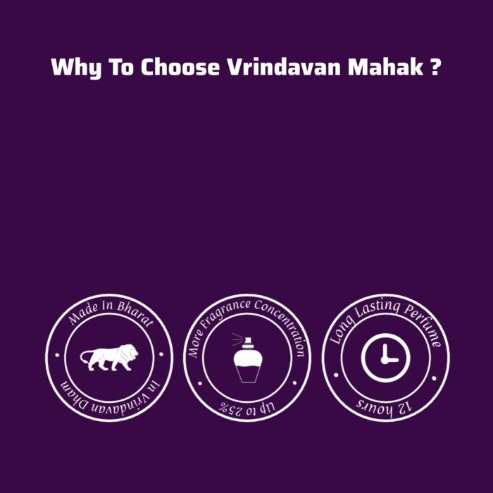 Vrindavan Mahak Sewa Kunj Perfume – Long Lasting Vanilla & White Musk Soft Fresh Fragrance - Image 4