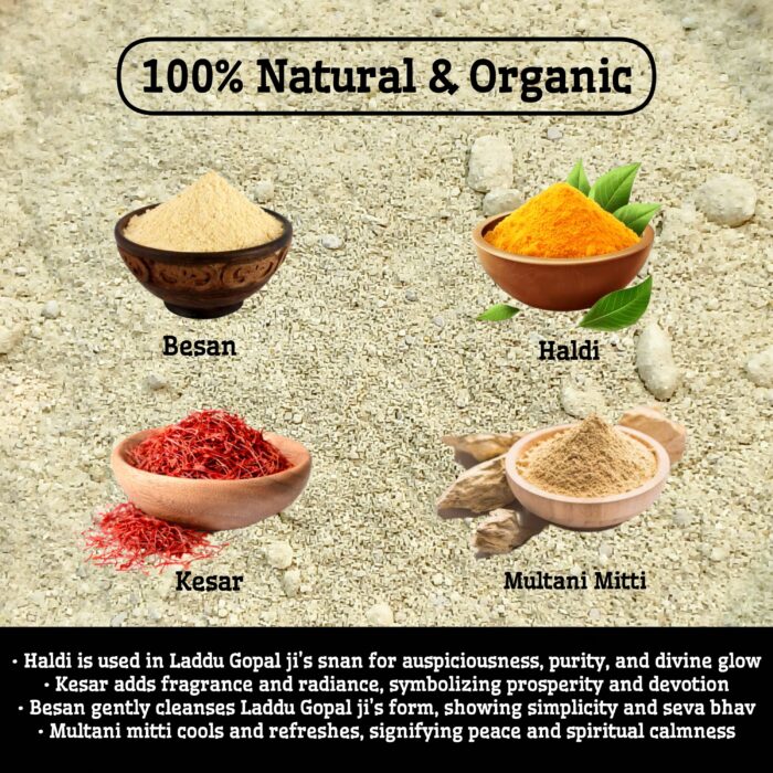Big Jar Ubtan with Besan, Haldi, Kesar, Multani Mitti | Natural Herbal Blend for Divine Snan - Image 2