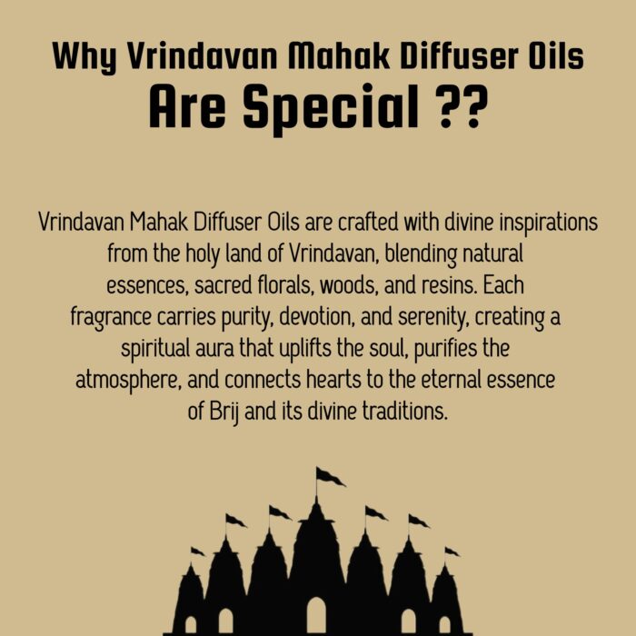 Vrindavan Mahak Nikunj Diffuser Oil – Kesar, Chandan & Spices with Fresh Fragrance for Divine Ambience - Image 4