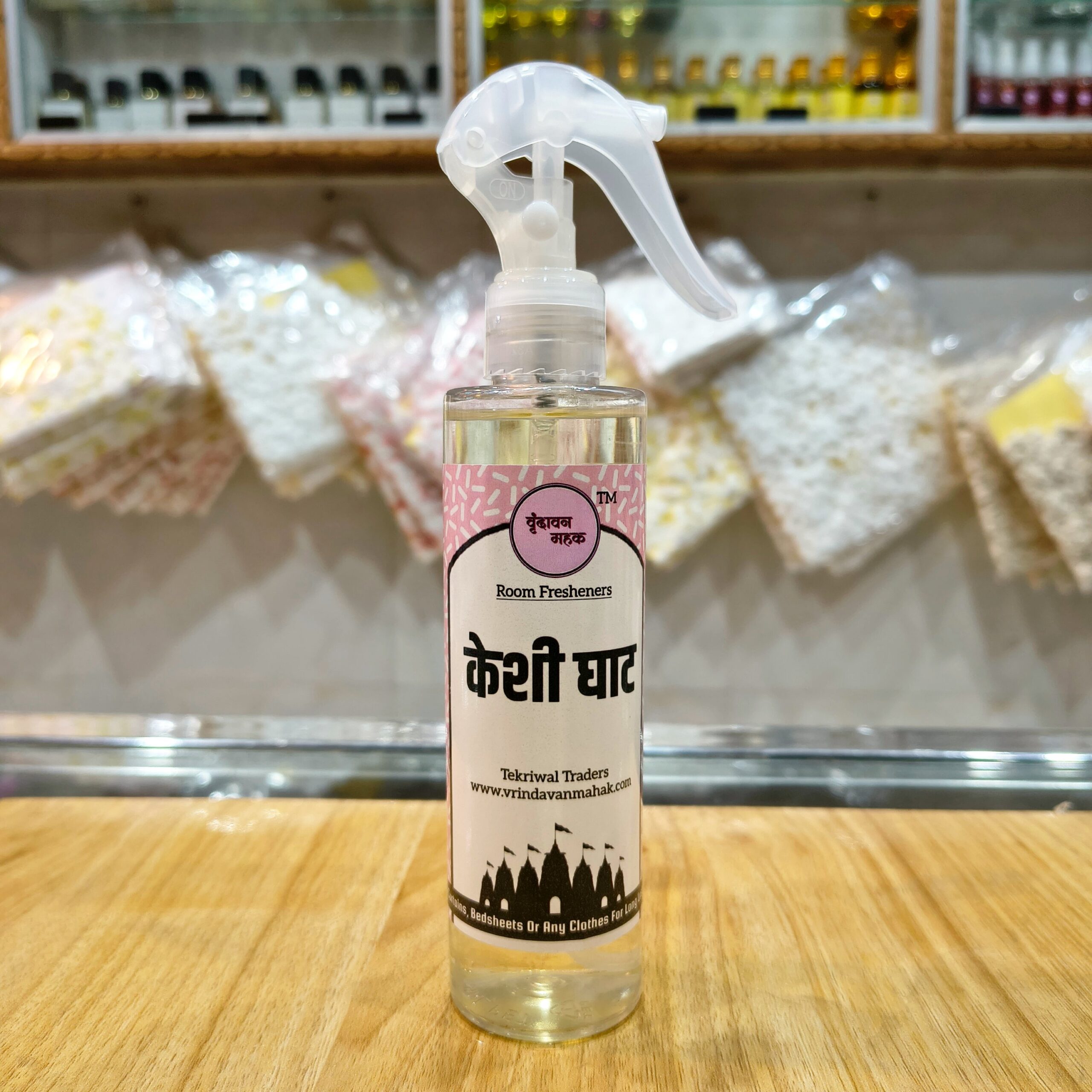 2025/10/1001076006-scaled.jpg Keshi Ghat | Mitti, Amber & Musk Fragrance | 200ml Spiritual Room Freshener for Mandir & Meditation - Image 1