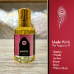 Shyam Ras Roll On Attar by Vrindavan Mahak | Divine Sandal, Rose, Amber, Musk, Woods & Kesar | 12 ML - Image 3