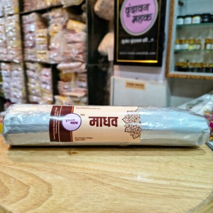 Vrindavan Mahak Madhav Agarbatti Roll 200 gm Premium Masala Incense Sweet Musk Aroma Pure