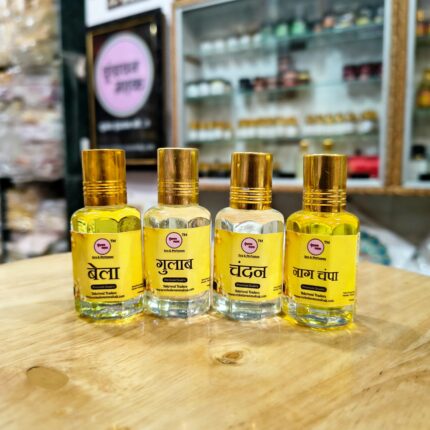 Traditional Scents Combo | Bela | Gulab | Chandan | Naag Champa | 12 ml × 4 Roll on | Premium Quality