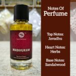 Madhuram Perfume By Vrindavan Mahak Is the Premium Perfume made with the fragrance of Javadhu