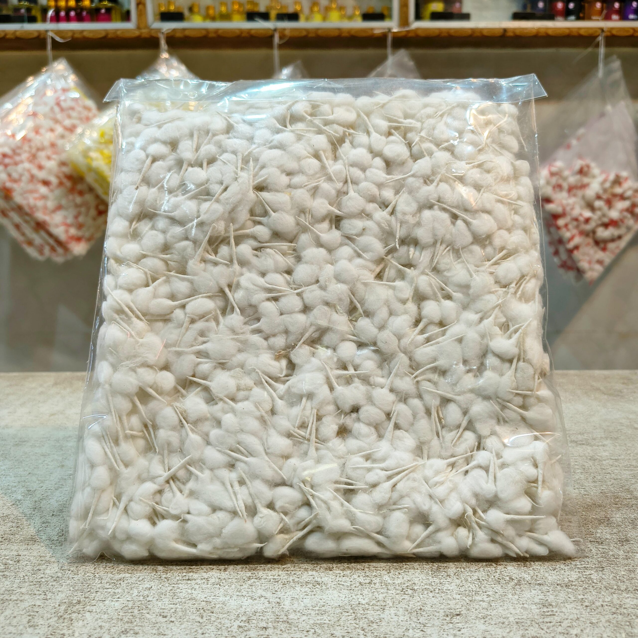 1000446704-scaled-1.jpg White Diya Batti 90 gm | Pure Cotton Chhoti Batti for Pooja, Aarti & Festival Diyas | Bright & Steady Flame - Image 1