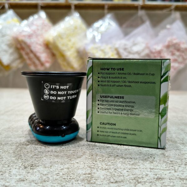 Durable Fiber Kapoor Dani for Camphor, Bakhoor & Essential Oils | Multipurpose Diffuser for Pooja & Home - Image 4