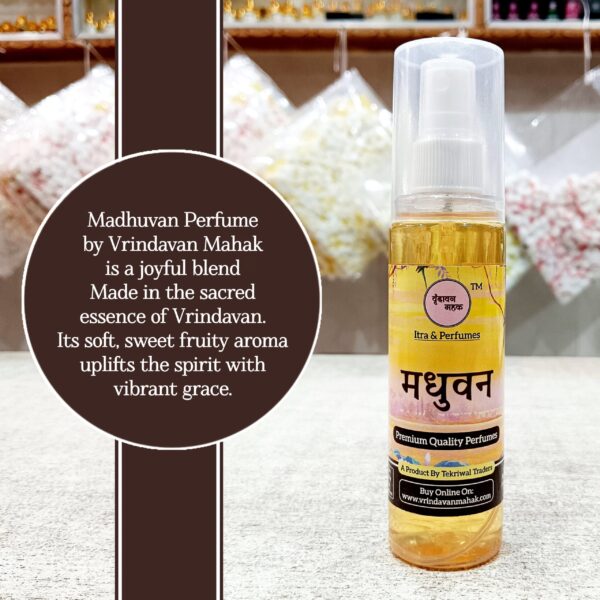 Madhuvan Perfume 100ml | Fruity Floral Tropical Scent - Vrindavan Mahak - Image 2