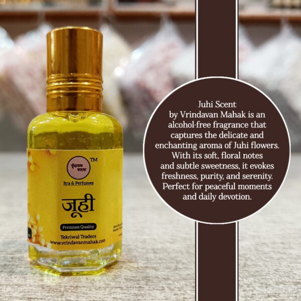 Juhi Roll On Attar | Subtle, Mild Floral Aroma of Vrindavan, Sweet, Refreshing Spiritual Fragrance - Image 2