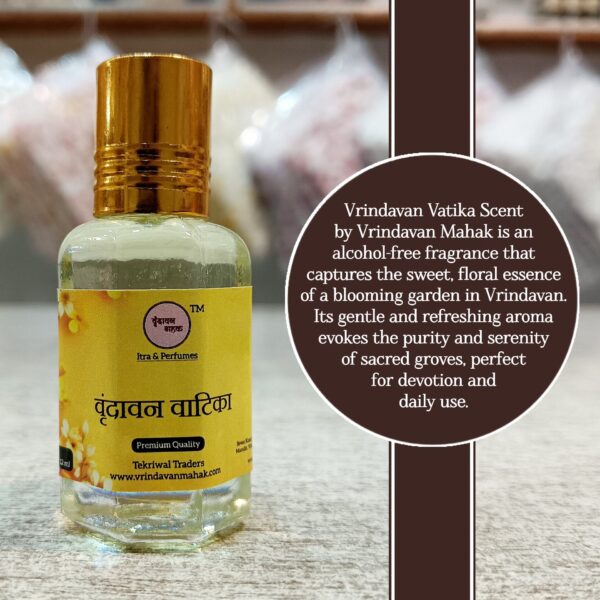 Vrindavan Vatika Roll On Attar | Sweet Floral Harmony of Vrindavan, Fresh, Fragrant, Spiritual Aroma - Image 2