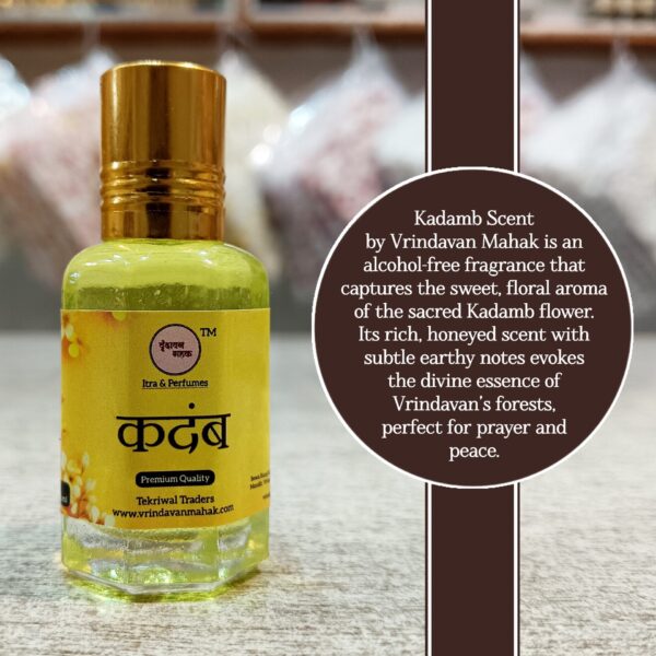 Kadamb Roll On Attar | Sweet Floral Fragrance of Vrindavan, Rare Bloom Inspiring Calm & Devotion - Image 2