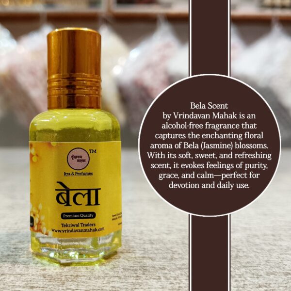 Bela Roll On Attar | Sweet, Fresh Floral Aroma of Vrindavan, Purity & Devotion in Every Drop - Image 2