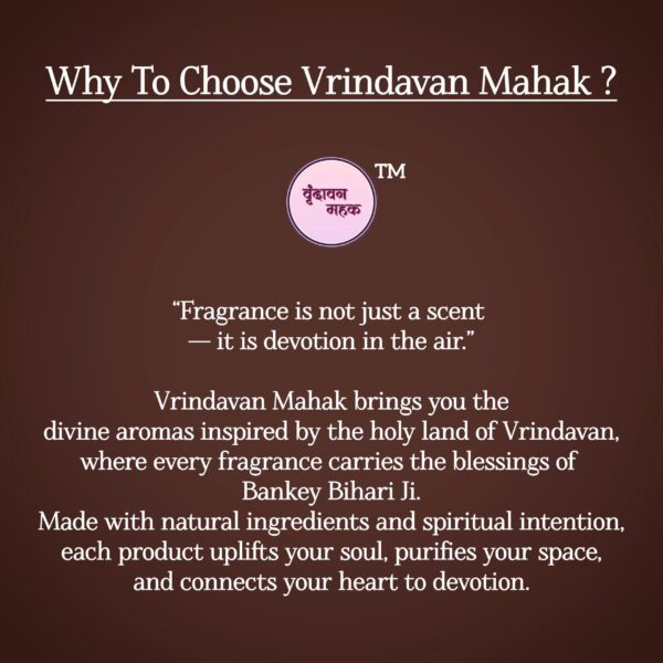 Vrindavan Mahak trusted brand for natural attars, perfumes, and devotional fragrance products.