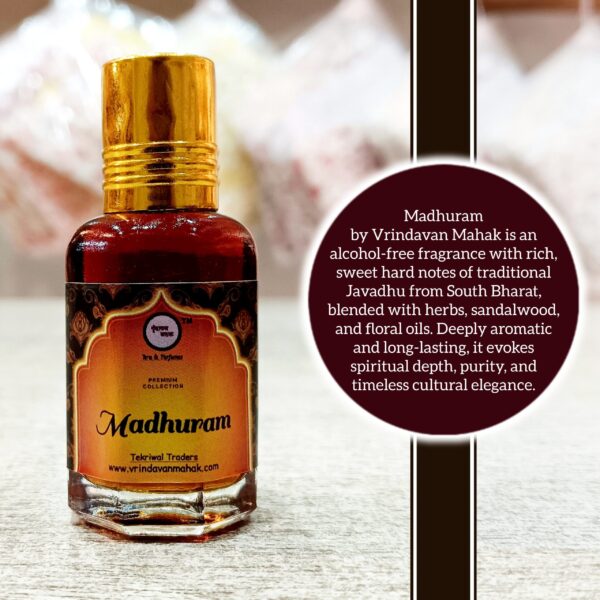 Madhuram Roll On Attar By Vrindavan Mahak | Javadhu Inspired | Long Lasting Fragrance | Alcohol Free - Image 2