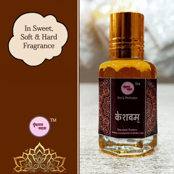 Keshavam Roll On Attar by Vrindavan Mahak – Saffron, Rose, Sandal & Amber for Sacred Everyday Moments - Image 3