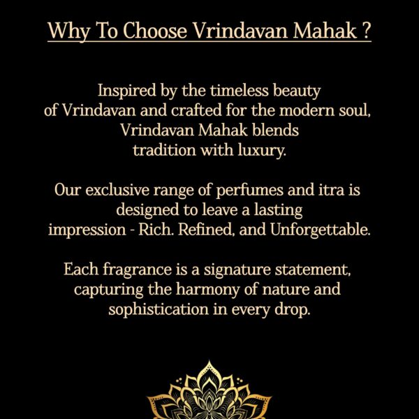 Oud Amber Roll On Attar by Vrindavan Mahak – Bold, Warm, Long Lasting Fragrance for Daily Use & Spiritual Moments - Image 3