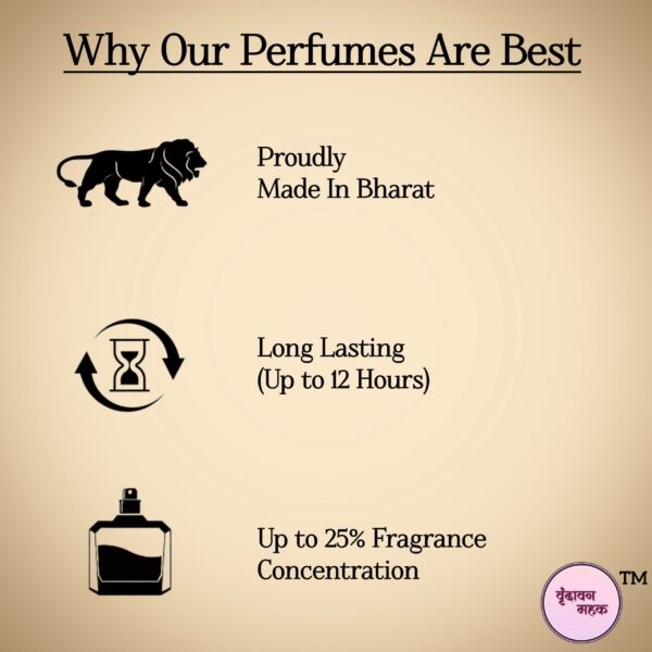 Pyaro Brij Perfume by Vrindavan Mahak – 50 ml Floral Fruity Fragrance with Amber and Musk Finish - Image 5