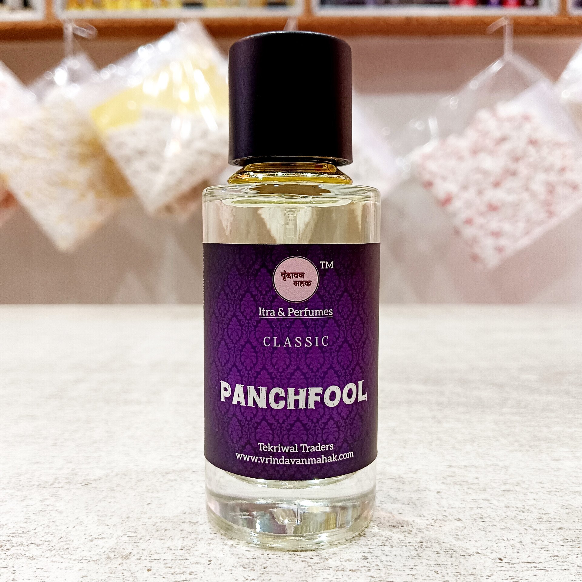 1007765540.jpg Panchfool Perfume by Vrindavan Mahak | 50ml Floral Blend with Rose, Sandalwood, Lotus, Lily, Amber - Image 1