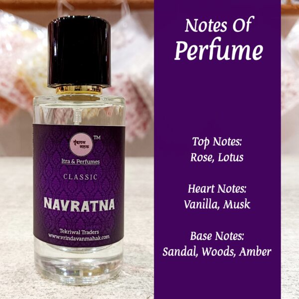 Navratna Perfume by Vrindavan Mahak | Luxurious Fusion of Nine Divine Scents for Harmony and Grace - Image 2