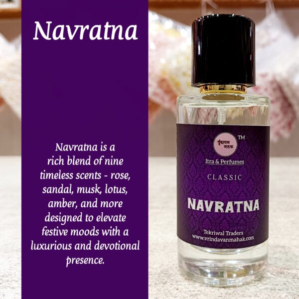Navratna Perfume by Vrindavan Mahak | Luxurious Fusion of Nine Divine Scents for Harmony and Grace - Image 3