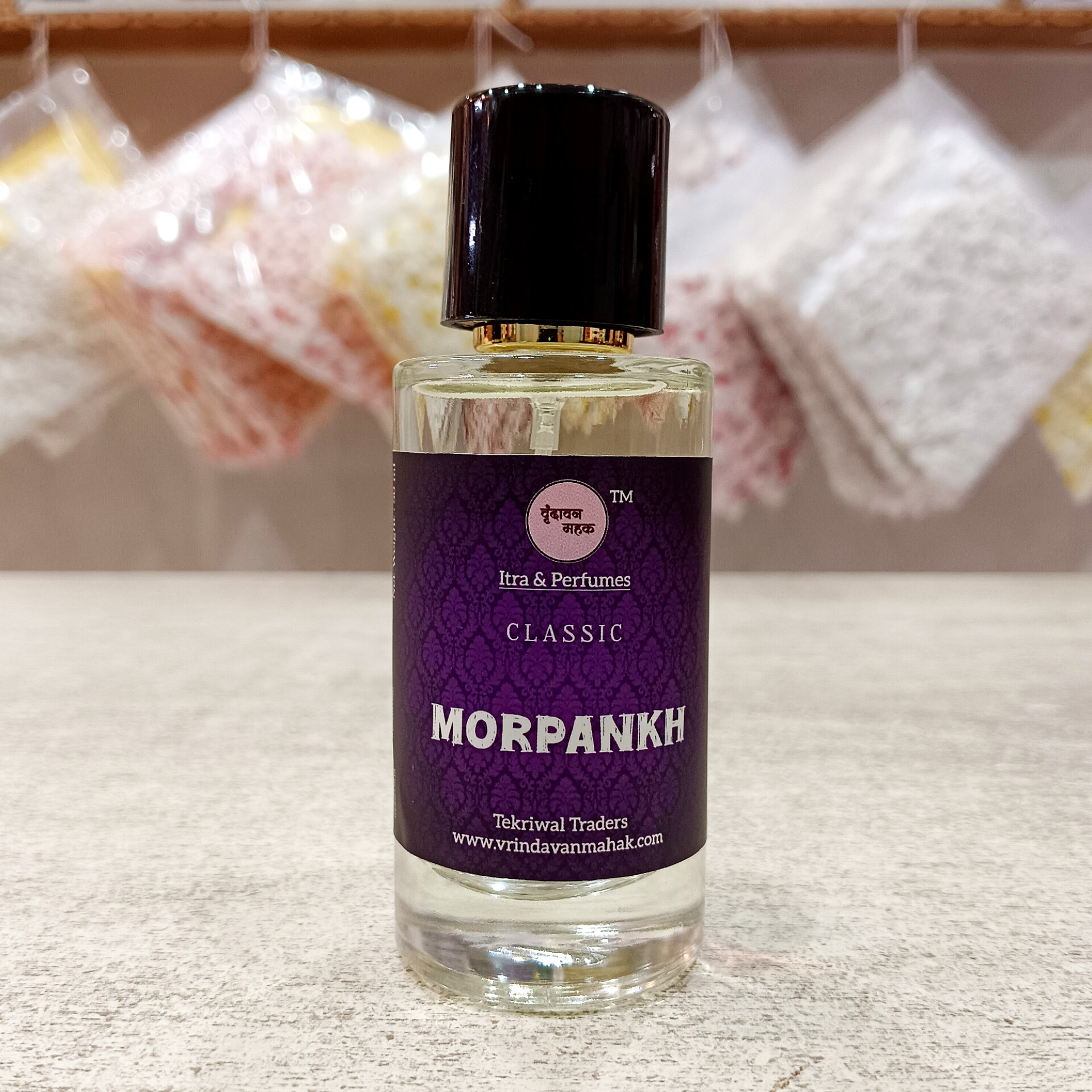 morpankh-1.jpg Morpankh Perfume by Vrindavan Mahak | Uplifting Light Floral Musk Scent Inspired by Grace and Freshness - Image 1