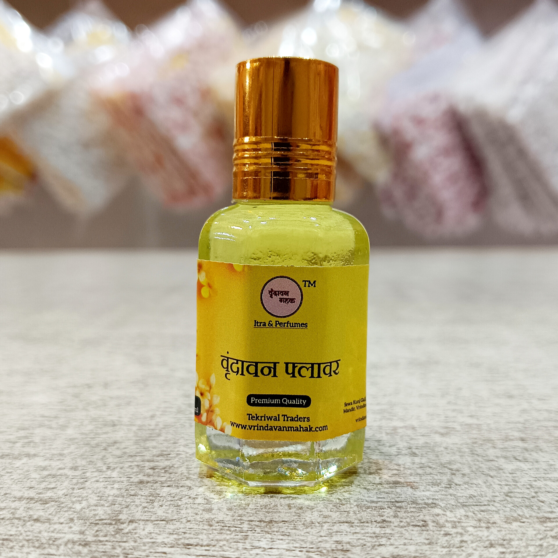 vrindawan-flower.jpg Vrindavan Flower Roll On Attar | Mild, Fresh Floral Notes of Vrindavan, Subtle, Relaxing Fragrance - Image 1