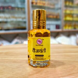 Vaijanti Attar by Vrindavan Mahak natural attar perfume oil with traditional floral fragrance.
